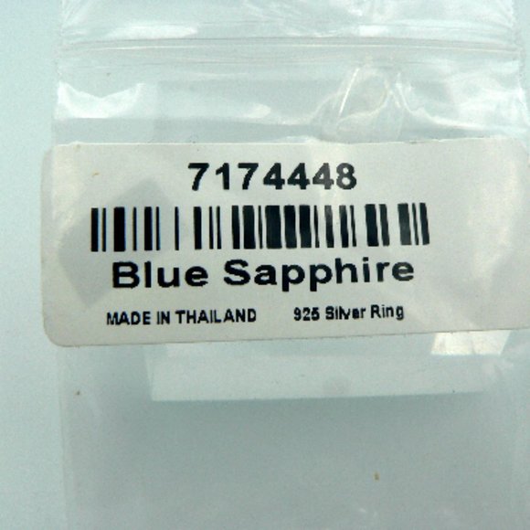 Sz 8 Genuine Kanchanaburi Blue Sapphire Halo Ring - Picture 6 of 6